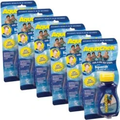 AquaChek Blue (25) For Biguanide, Total Alkalinity & PH, 6 Pack