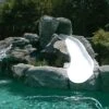 SR Smith BigRide Pool Slide, Left Turn, Silver Gray -Swimline Store 31002 a sq 1