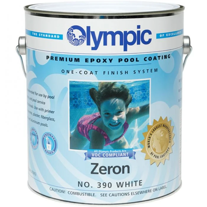 Olympic Zeron Epoxy Pool Coating 1 Gallon, White 3 Olympic Zeron Epoxy Pool Coating 1 Gallon, White