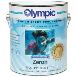 Olympic Zeron Epoxy Pool Coating 1 Gallon, Blue Ice