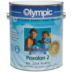 Olympic Poxolon 2 Epoxy Pool Coating 1 Gallon, Black