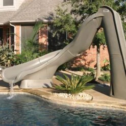 SR Smith Turbo Twister Pool Slide, Left Turn, Sandstone -Swimline Store 4637 c sq