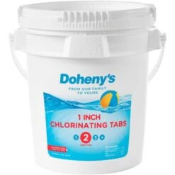 Doheny's 1in Chlorine Tabs, 10 Lb 9 Doheny's 1in Chlorine Tabs, 10 Lb -Swimline Store 4821 feb2023