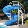 SR Smith Vortex Pool Slide, Half Tube With Ladder, Blue -Swimline Store 5033 a sq