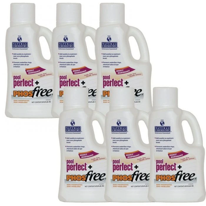 Natural Chemistry Pool Perfect + PHOSfree, (6) 2 Liter 3 Natural Chemistry Pool Perfect + PHOSfree, (6) 2 Liter