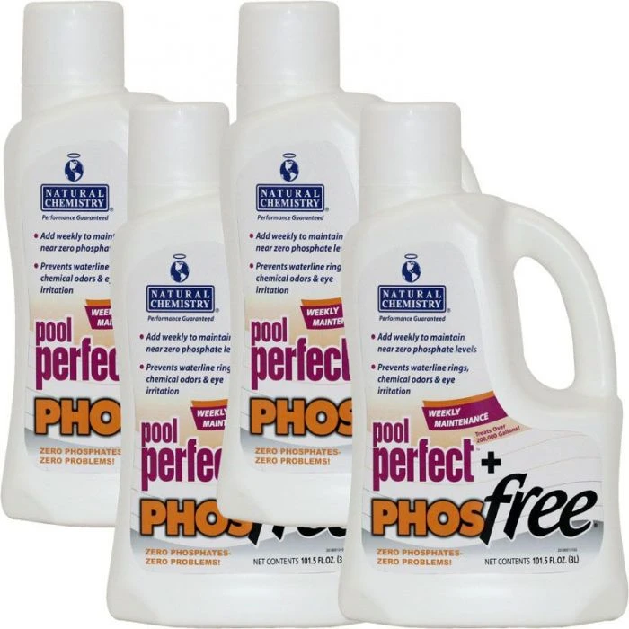 Natural Chemistry Pool Perfect + PHOSfree, (4) 3 Liter 3 Natural Chemistry Pool Perfect + PHOSfree, (4) 3 Liter