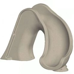 Global Pool Products Splash Pool Slide, Right Turn, Sandstone
