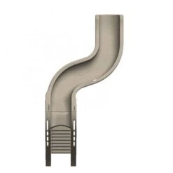 Global Pool Products Rip Tide Pool Slide, Left Turn, Grey -Swimline Store 90172 f sq 2