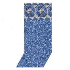 Swimline J-Hook Unibead Pool Liner, 48 In Wall, 27 Ft Round, 25 Gauge, Mystri Outlook