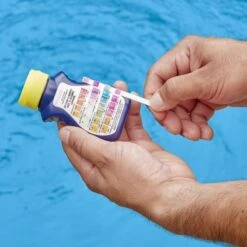 AquaChek Yellow (50) For Free Chlorine, Total Alkalinity, Cyanuric Acid (Stabilizer) & PH, 1 Pack -Swimline Store testkitsstep2 1