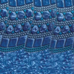 Swimline Overlap Pool Liner, 48-52 In Wall, 16x24 Ft Oval, 25 Gauge, Tile Swirl -Swimline Store tileswirl square 13